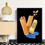 poster crepe gavottes vintage 1