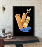 poster crepe gavottes vintage 1