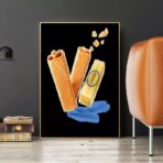 poster crepe gavottes vintage 1