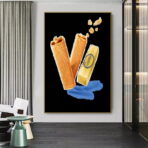 poster crepe gavottes vintage 1