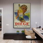 vintage alkohol kuchenposter