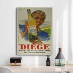 vintage alkohol kuchenposter