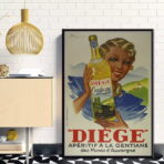 vintage alkohol kuchenposter