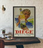 vintage alkohol kuchenposter