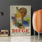 vintage alkohol kuchenposter