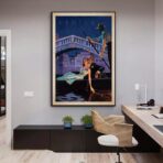 vintage paar kunstposter
