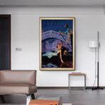 vintage paar kunstposter