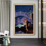 vintage paar kunstposter