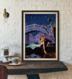 vintage paar kunstposter