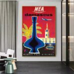 vintage damaskus poster