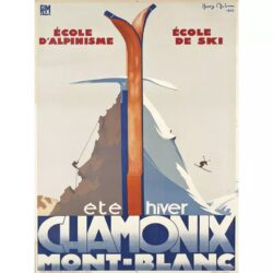 vintage ski club poster 1