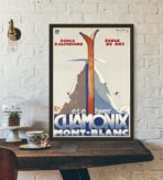 vintage ski club poster 1