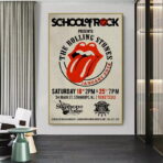 vintage rolling stones konzertplakat