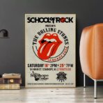 vintage rolling stones konzertplakat