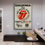 vintage rolling stones konzertplakat