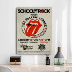 vintage rolling stones konzertplakat