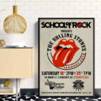 vintage rolling stones konzertplakat