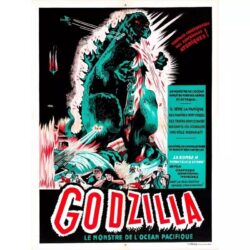vintage godzilla filmplakat