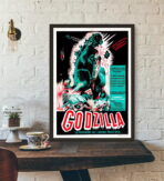 vintage godzilla filmplakat
