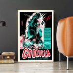 vintage godzilla filmplakat