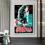 vintage godzilla filmplakat