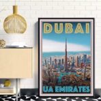 poster dubai vintage 1