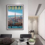 poster dubai vintage 1