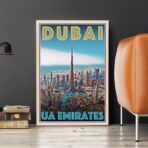poster dubai vintage 1