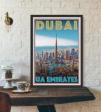 poster dubai vintage 1