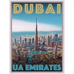 poster dubai vintage 1