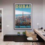 poster dubai vintage 1