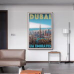poster dubai vintage 1