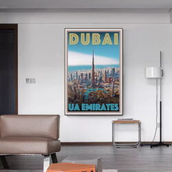 poster dubai vintage 1