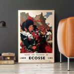 vintage schottland poster