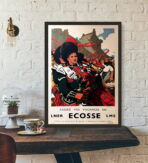 vintage schottland poster