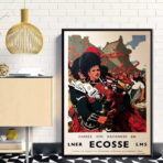 vintage schottland poster