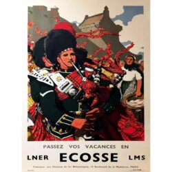 vintage schottland poster