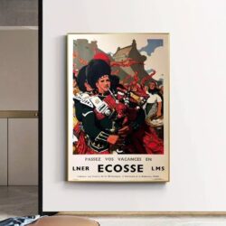 vintage schottland poster