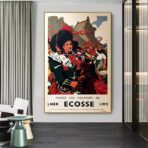 vintage schottland poster