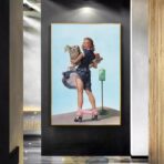 vintage frau poster