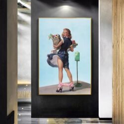 vintage frau poster