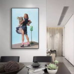 vintage frau poster
