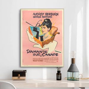 poster film diamanten auf sofa