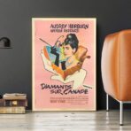 poster film diamanten auf sofa