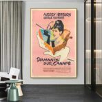 poster film diamanten auf sofa