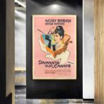 poster film diamanten auf sofa
