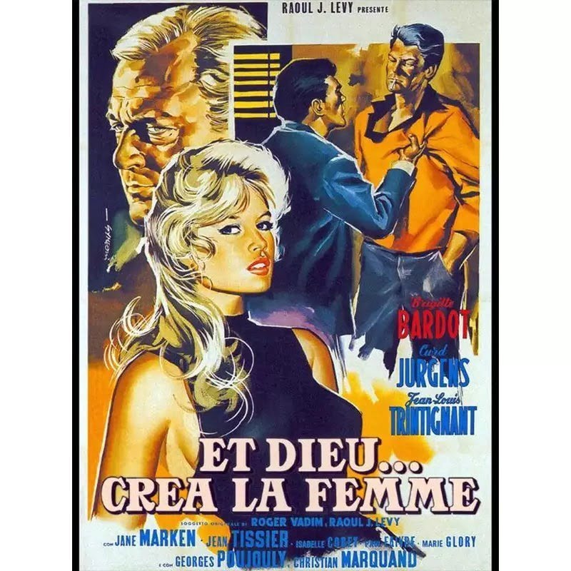 filmplakat und gott erschuf die frau filmplakat und gott erschuf die frau