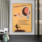 vintage fussballplakat 1
