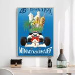 vintage formel 1 poster