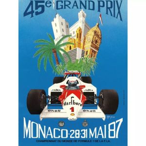 vintage formel 1 poster